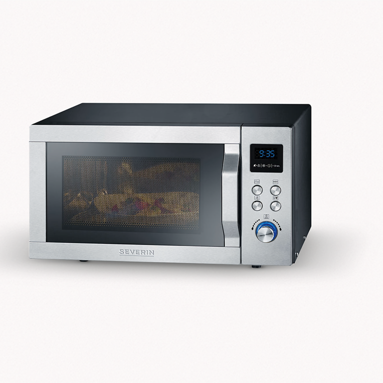 3-in-1 inverter microwave with grill and hot air function