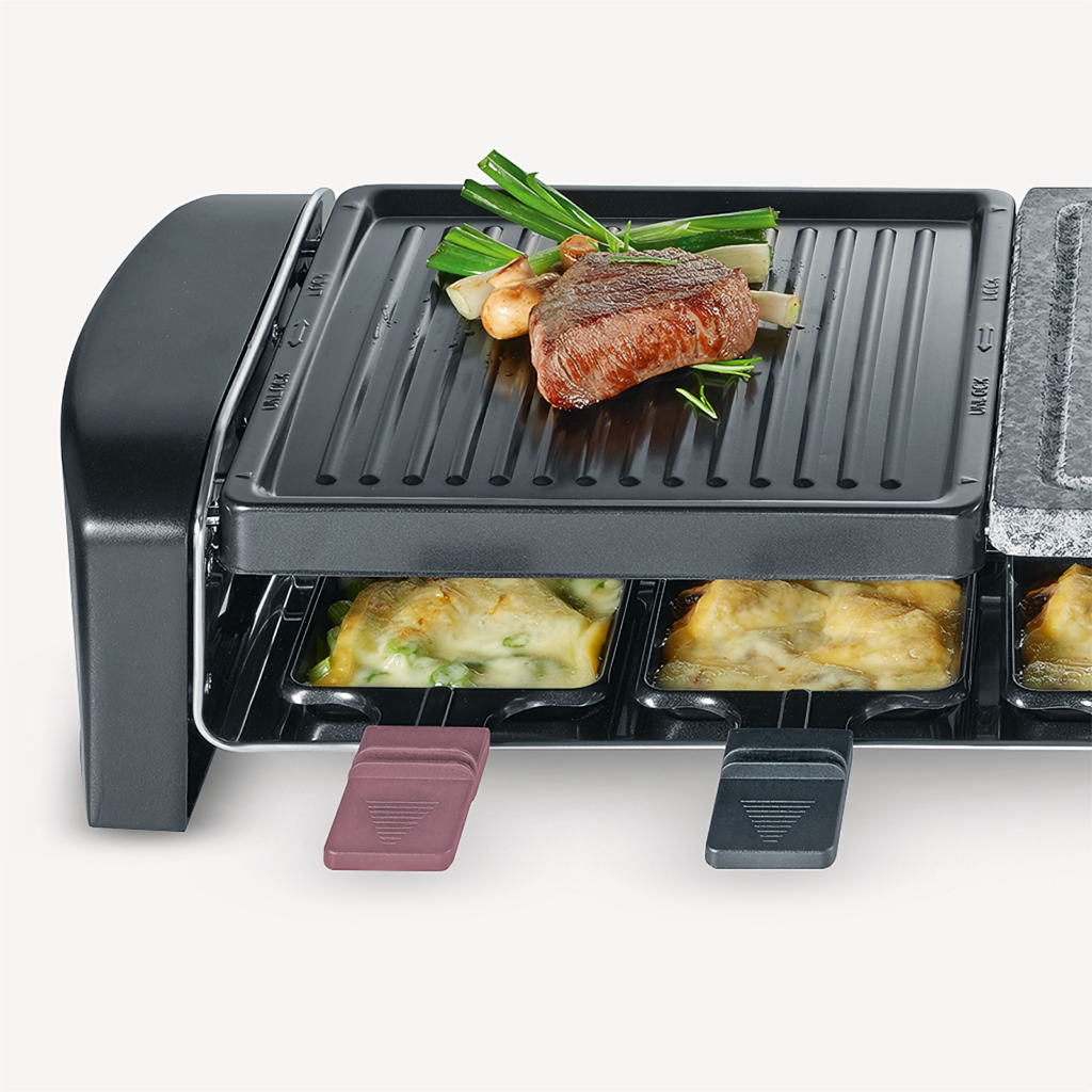 Raclette Grill mit RG SEVERIN 9645 - Naturgrillstein (Official)