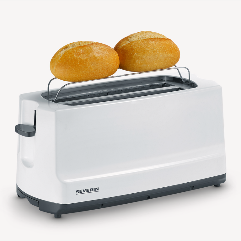 Severin Automatic Long Slot Toaster 4 Slice 1400W Brushed Stainless Steel  AT2509