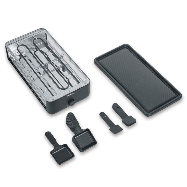 severin-raclette-und-fondue-pg-2365-black-line-lite-raclette-grill-mit-grillplatte-8