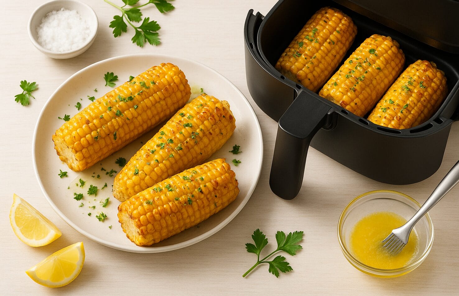 Maiskolben Heiluftfritteuse Wie Lange