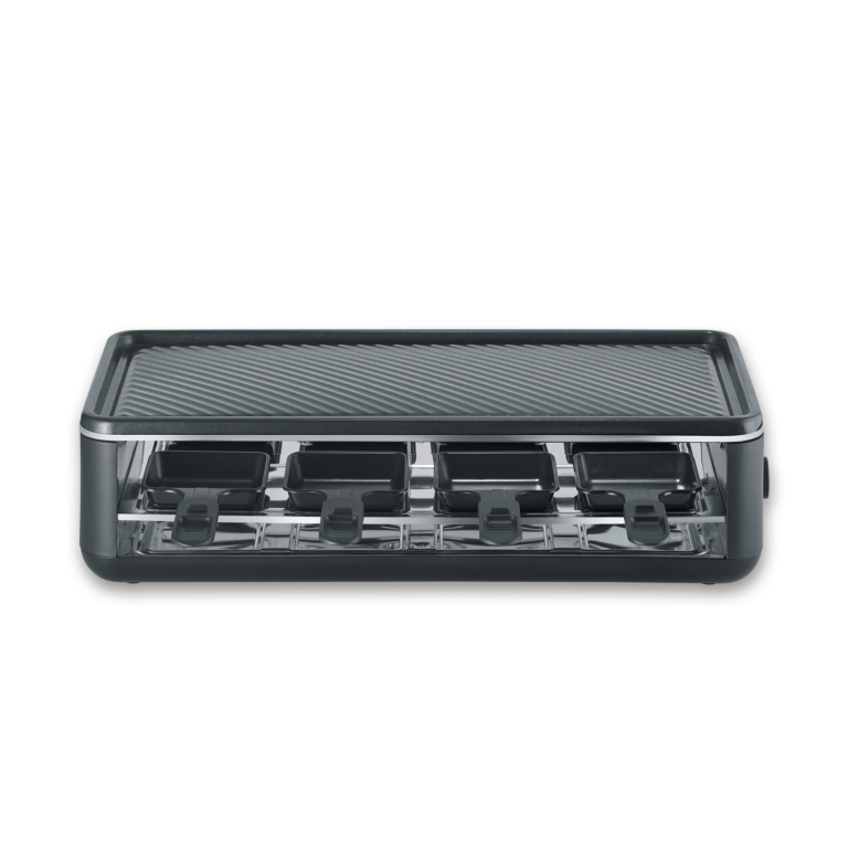 severin-raclette-und-fondue-pg-2365-black-line-lite-raclette-grill-mit-grillplatte
