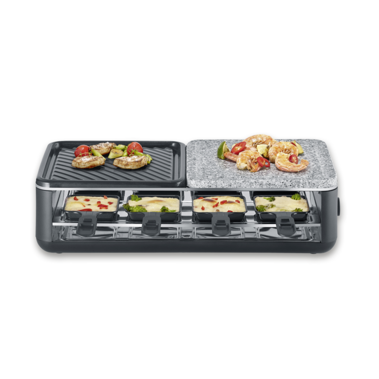severin-raclette-und-fondue-pg-2366-black-line-lite-raclette-grill-mit-naturstein-und-grillflaeche-2