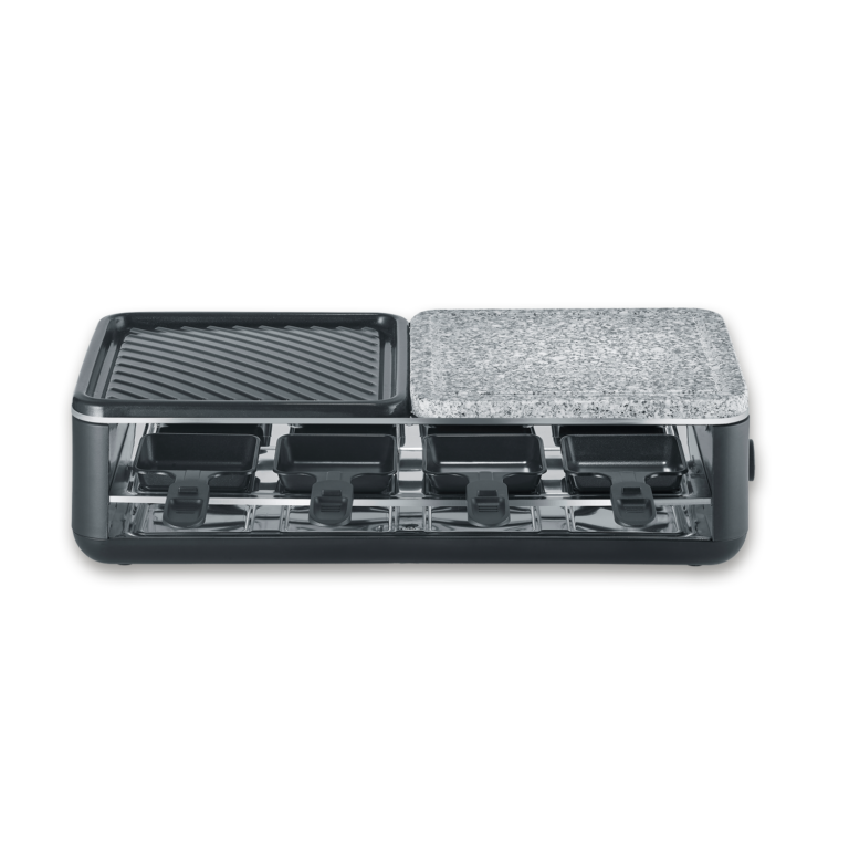 severin-raclette-und-fondue-pg-2366-black-line-lite-raclette-grill-mit-naturstein-und-grillflaeche