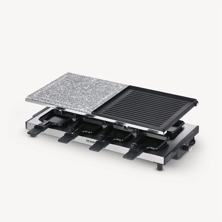 severin-raclette-und-fondue-rg-2373-raclette-mit-naturgrillstein-und-grill-platte-2